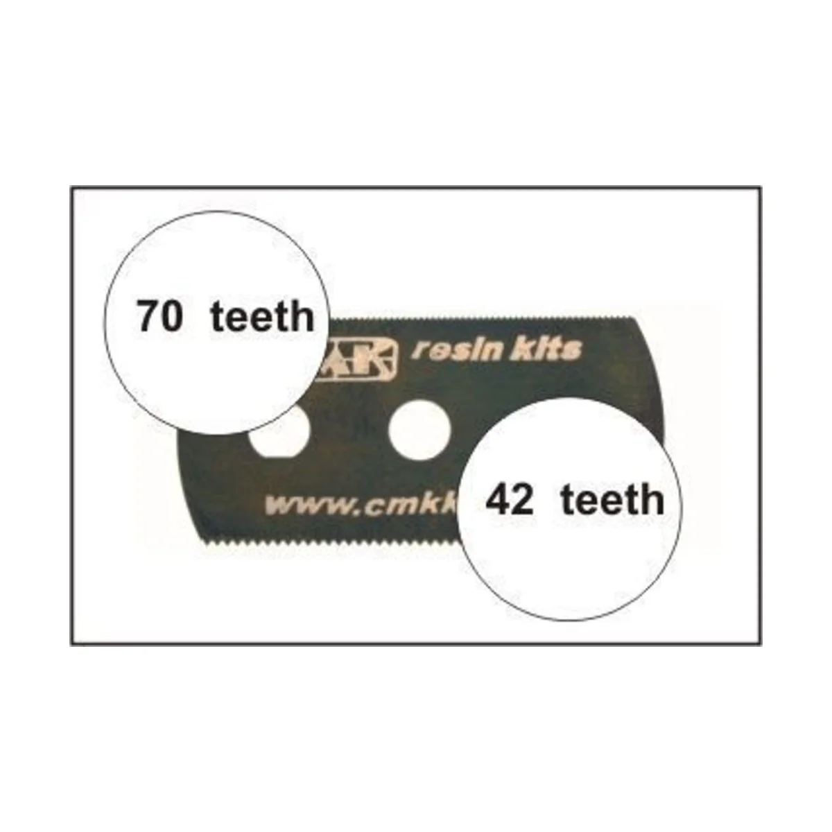 Sägeblatt, feine und grobe Zähne - CMK 129-H1000