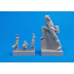 British Tempest Pilot, climbing out of cockpit, for Special Hobby k...