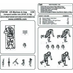 US Marines in Iraq transports Soldier (5 Fig.) - CMK 129-F35196