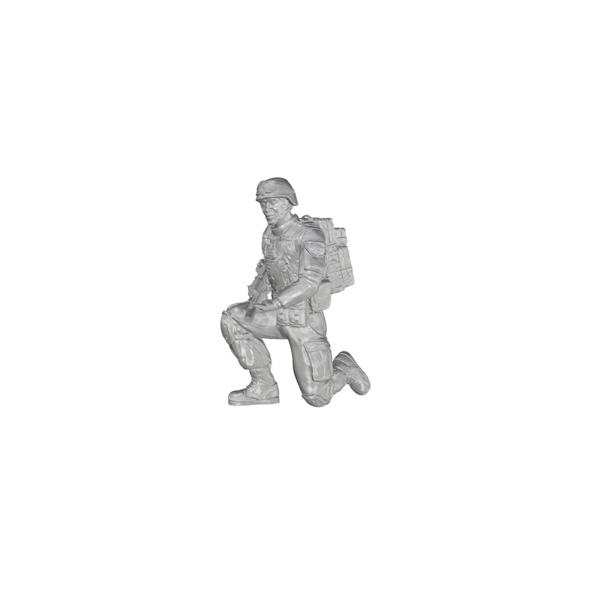 Kneeling Soldier(on left knee) US Army Infantry Squad 2nd Division ...