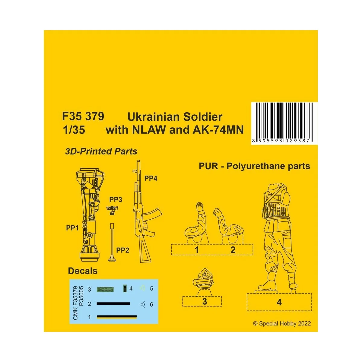 Ukranian Soldier with NLAW and AK-74MN - CMK 129-F35379