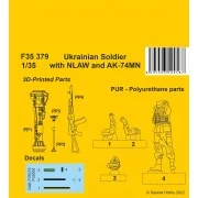 Ukranian Soldier with NLAW and AK-74MN, 1/35 - CMK 129-F35379