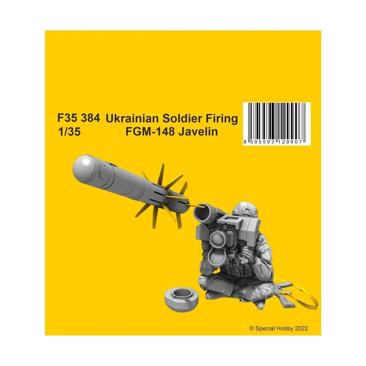 Ukrainian Soldier Firing FGM-148 Javelin, 1/35 - CMK 129-F35384