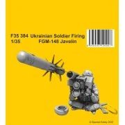 Ukrainian Soldier Firing FGM-148 Javelin, 1/35 - CMK 129-F35384