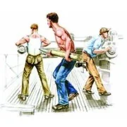 USS Gato class crew canon crew in action - CMK 129-F72178