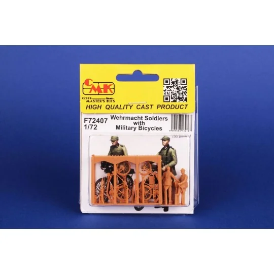 Wehrmacht Soldiers with Military Bicycles, 1/72 - CMK 129-F72407 Wehrmacht Soldiers with Military Bicycles, 1/72 - CMK 129-F72407