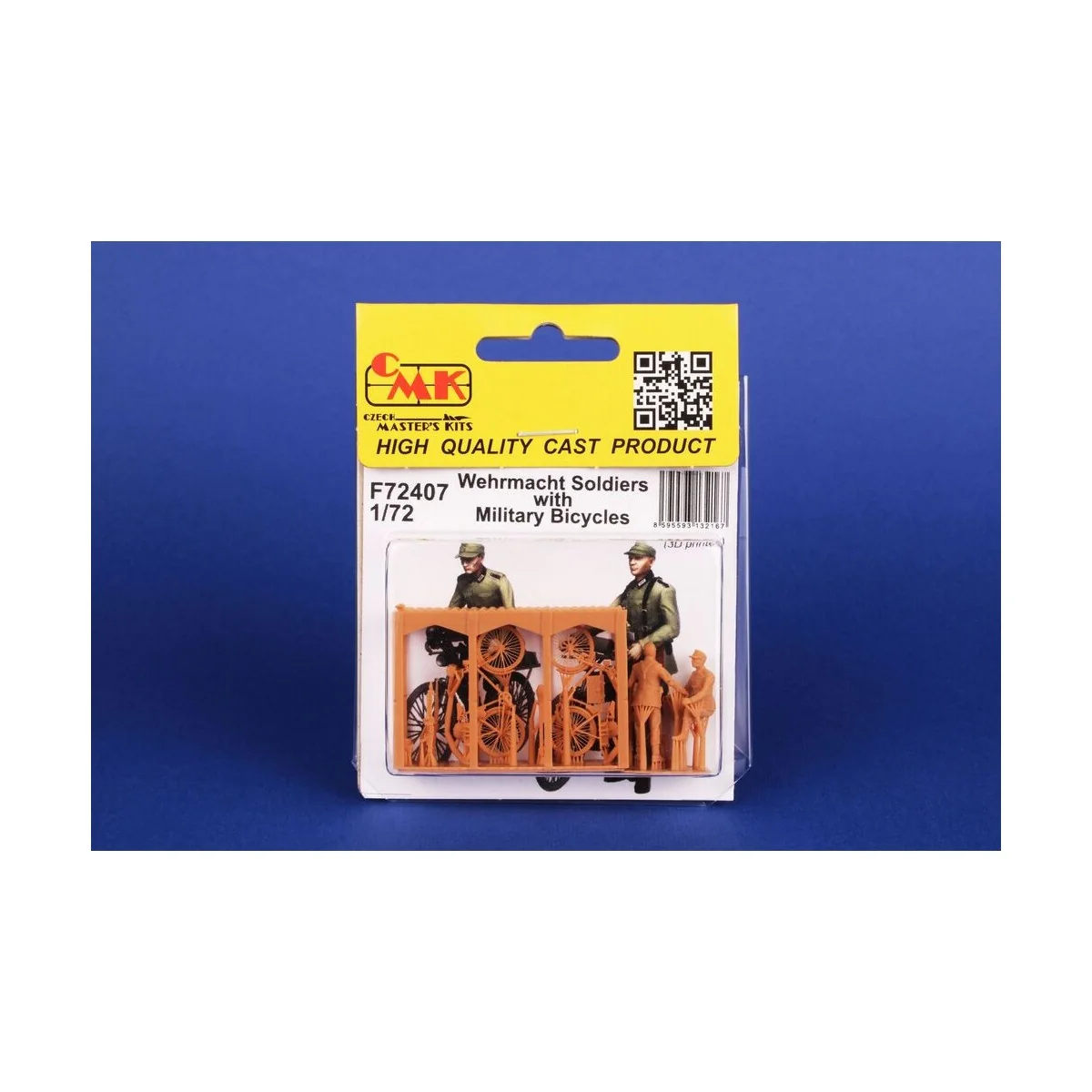 Wehrmacht Soldiers with Military Bicycles, 1/72 - CMK 129-F72407 Wehrmacht Soldiers with Military Bicycles, 1/72 - CMK 129-F72407