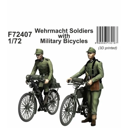 Wehrmacht Soldiers with Military Bicycles, 1/72 - CMK 129-F72407 Wehrmacht Soldiers with Military Bicycles, 1/72 - CMK 129-F72407