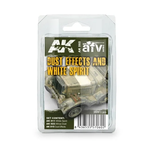 DUST EFFECTS AND WHITE SPIRIT SET - AK Interactive AK060
