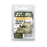 GREEN VEHICLES WEATHERING SET - AK Interactive AK064