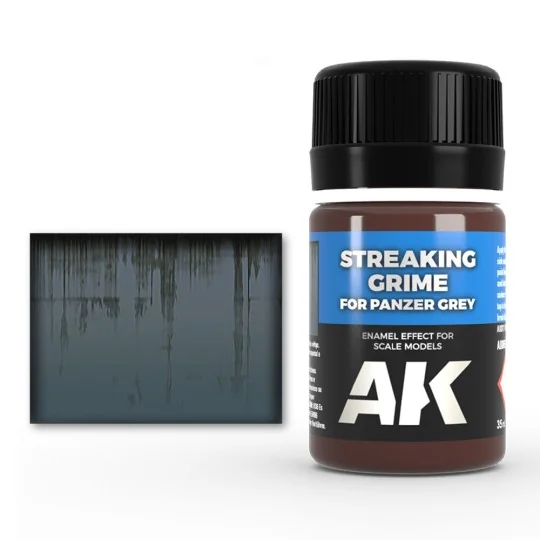 STREAKING GRIME FOR PANZER GREY VEHICLES - AK Interactive AK069 STREAKING GRIME FOR PANZER GREY VEHICLES - AK Interactive AK069