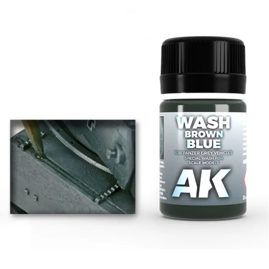 WASH FOR PANZER GREY VEHICLES - AK Interactive AK070