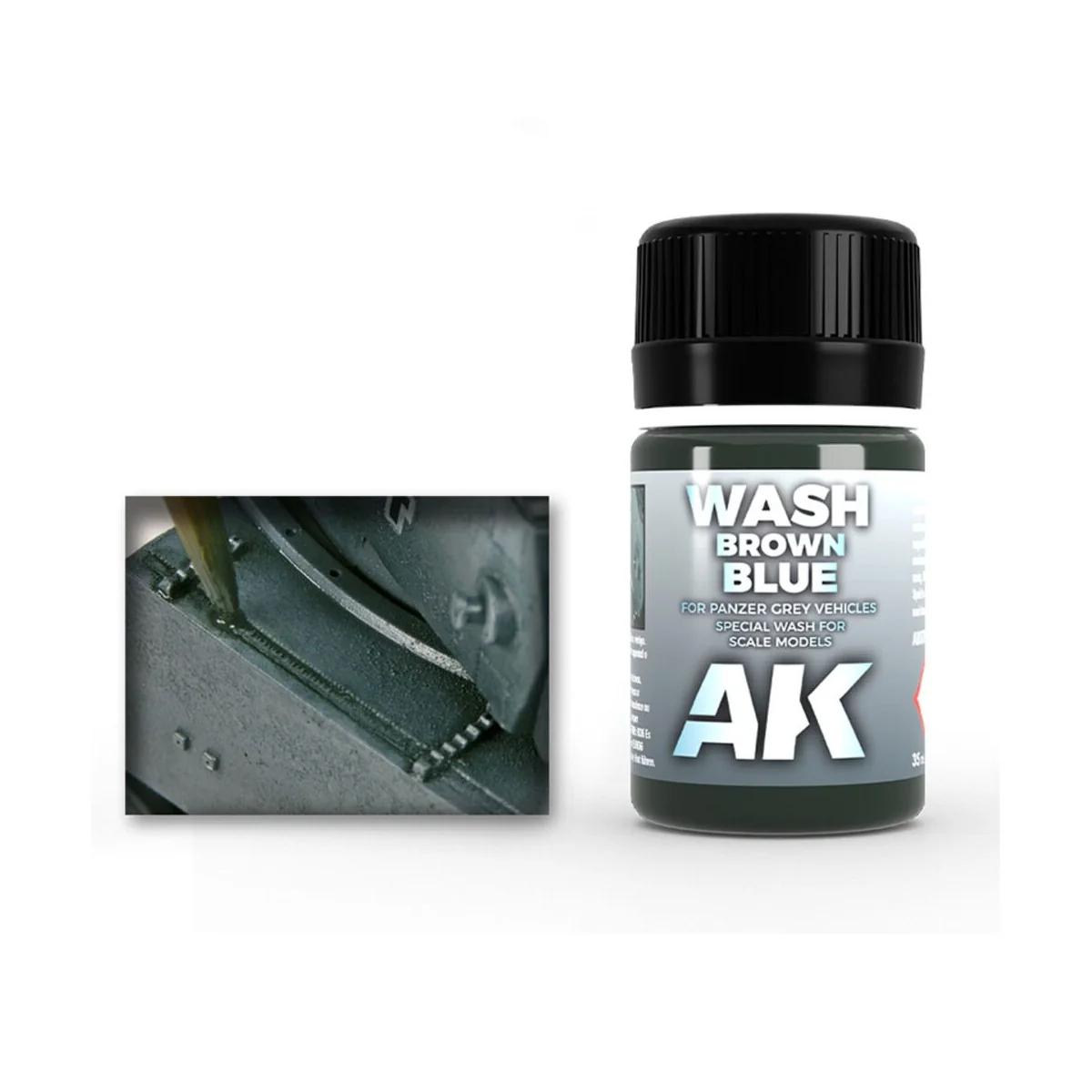 WASH FOR PANZER GREY VEHICLES - AK Interactive AK070