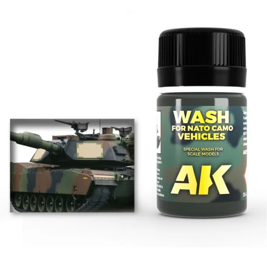 WASH FOR NATO VEHICLES - AK Interactive AK075 WASH FOR NATO VEHICLES - AK Interactive AK075