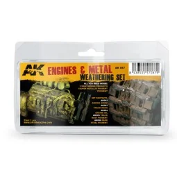 ENGINES AND METAL WEATHERING SET - AK Interactive AK087