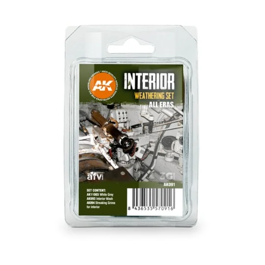 INTERIOR WEATHERING SET - AK Interactive AK091 INTERIOR WEATHERING SET - AK Interactive AK091