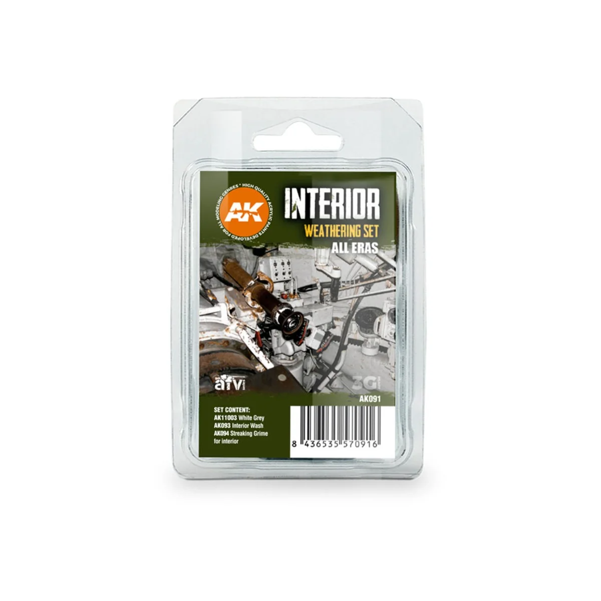 INTERIOR WEATHERING SET - AK Interactive AK091