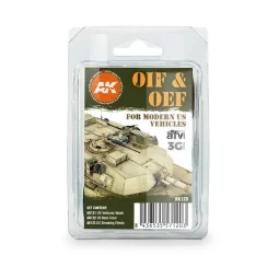 OIF & OEF - US VEHICLES WEATHERING SET - AK Interactive AK120