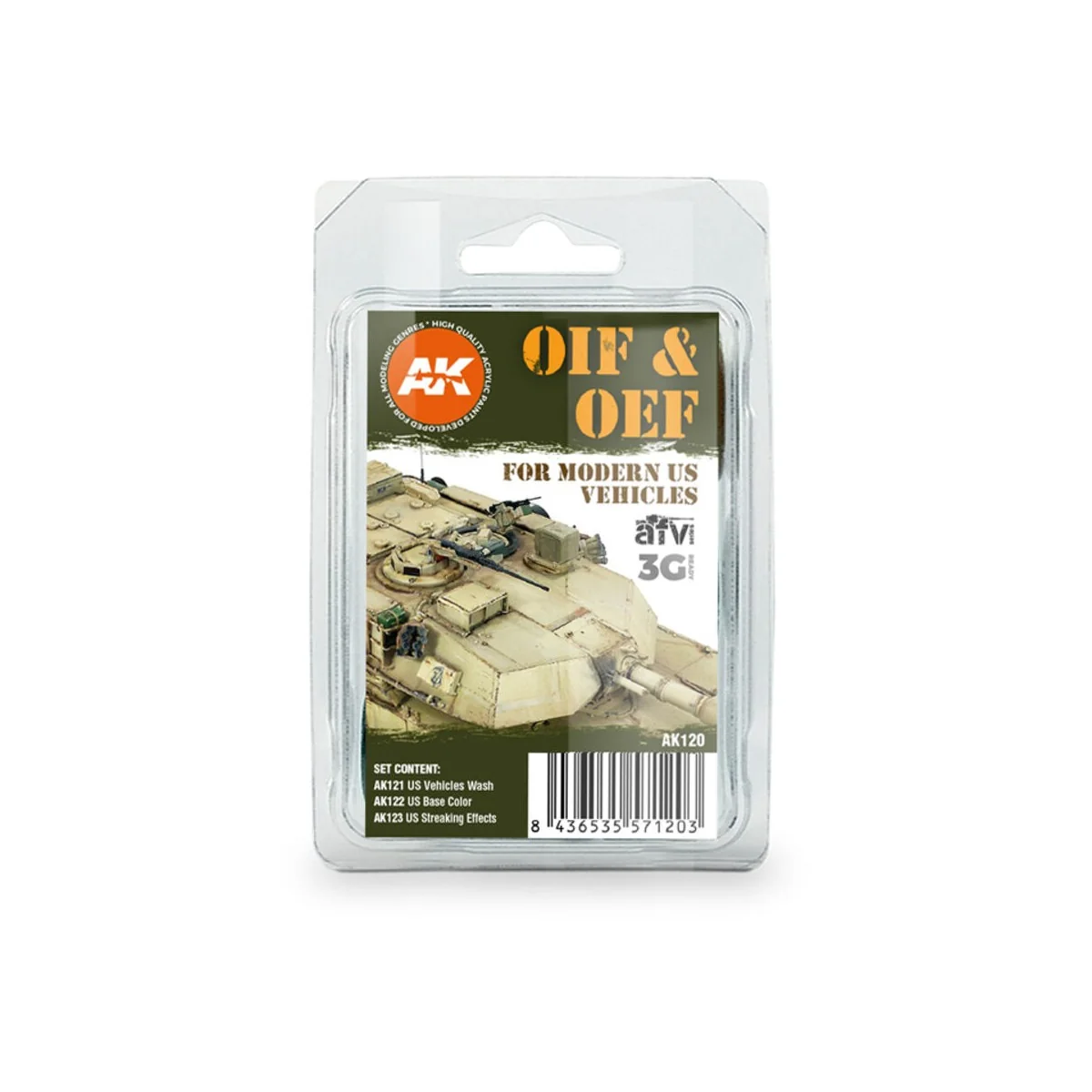 OIF & OEF - US VEHICLES WEATHERING SET - AK Interactive AK120