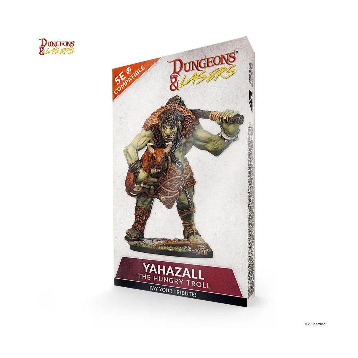 Dungeons & Lasers Miniatures: YAHAZZAL THE HUNGRY TROLL - Archon St...
