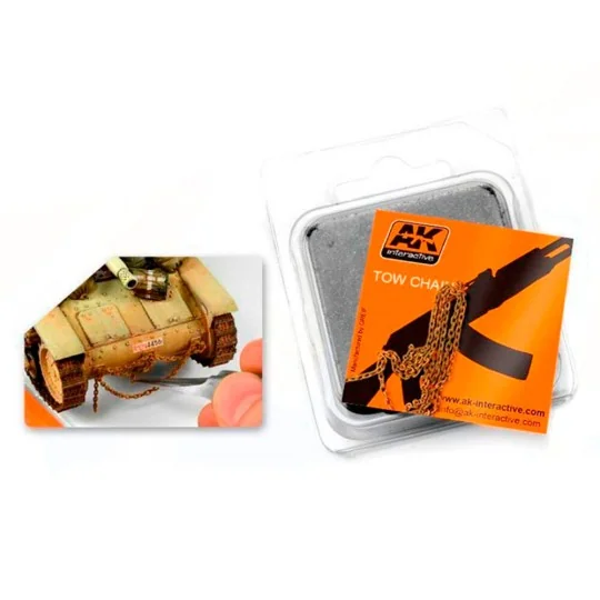 RUSTY TOW CHAIN MEDIUM - AK Interactive AK230 RUSTY TOW CHAIN MEDIUM - AK Interactive AK230