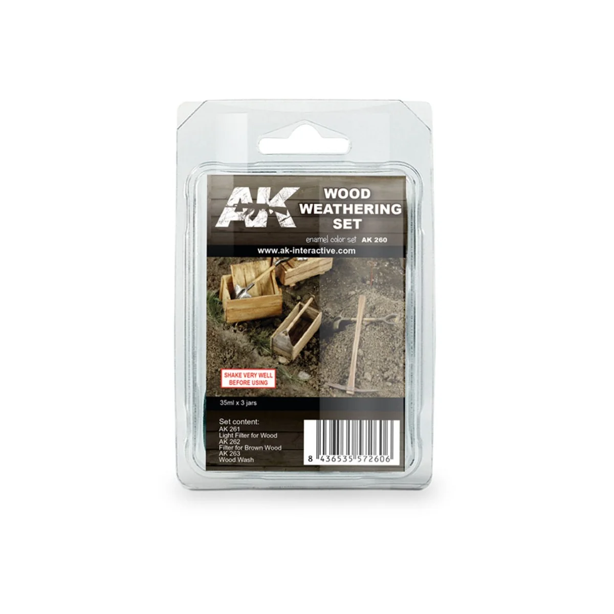 WOOD WEATHERING SET - AK Interactive AK260