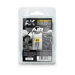 AIRCRAFT ENGINE WEATHERING SET - AK Interactive AK2000