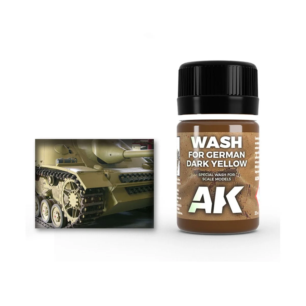 WASH FOR DARK YELLOW VEHICLES - AK Interactive AK300