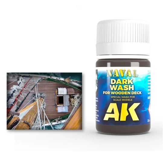 DARK WASH FOR WOOD DECKS - AK Interactive AK301 DARK WASH FOR WOOD DECKS - AK Interactive AK301