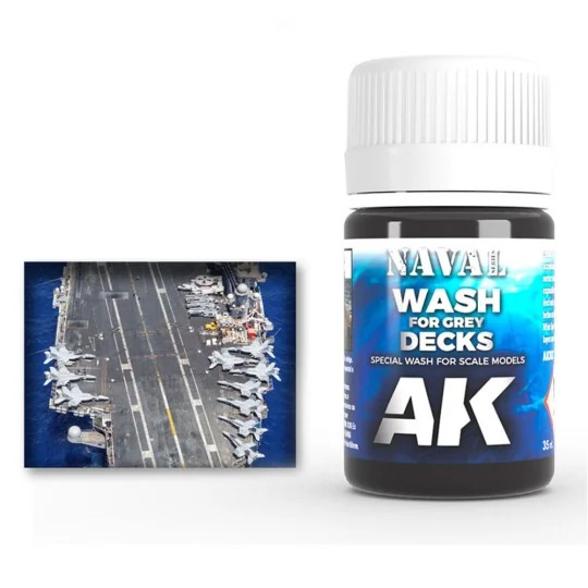 WASH FOR GREY DECKS - AK Interactive AK302 WASH FOR GREY DECKS - AK Interactive AK302