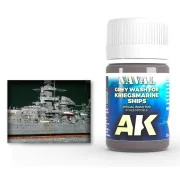 GREY WASH FOR KRIEGSMARINE SHIPS - AK Interactive AK303 GREY WASH FOR KRIEGSMARINE SHIPS - AK Interactive AK303