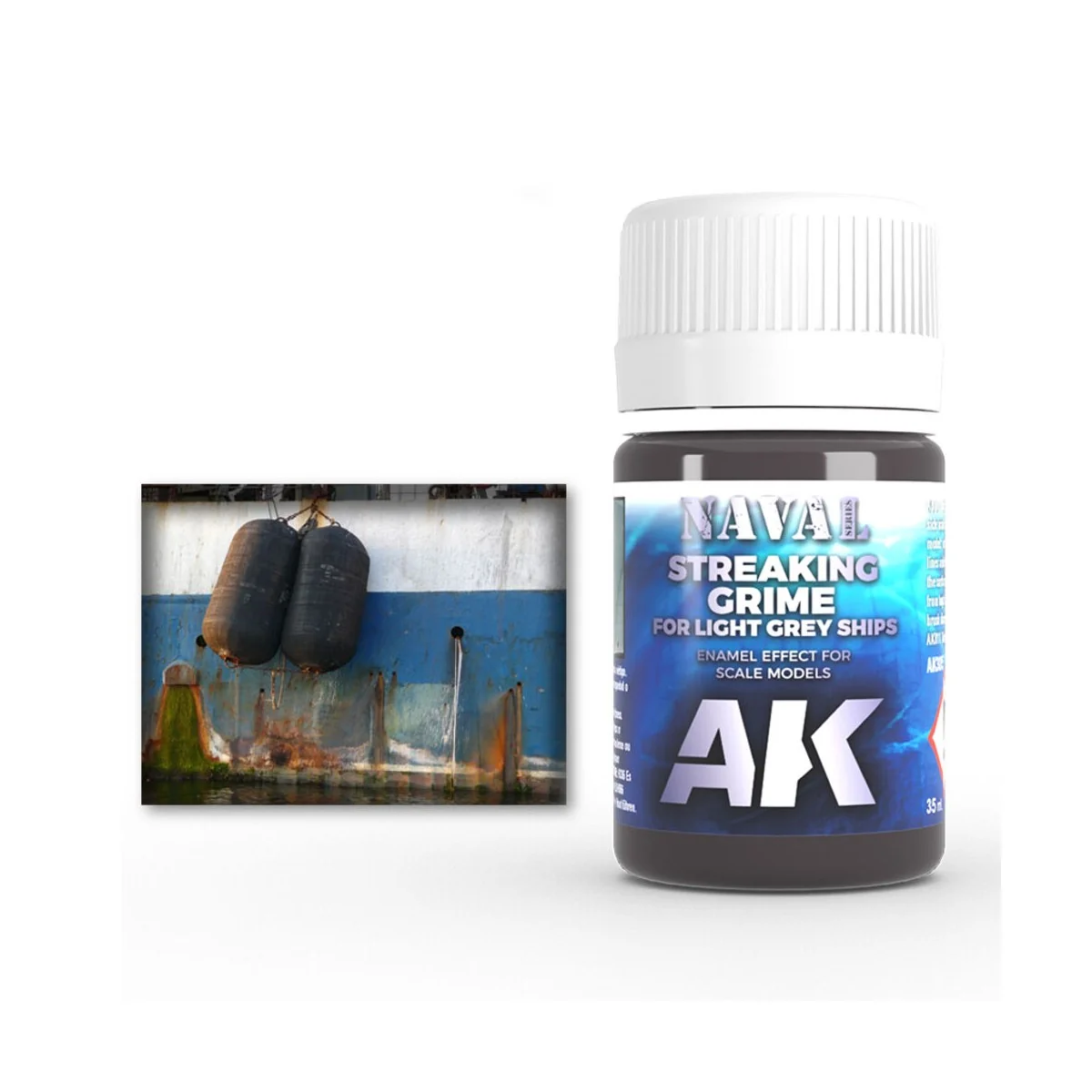 STREAKING GRIME FOR LIGHT GREY SHIPS - AK Interactive AK305