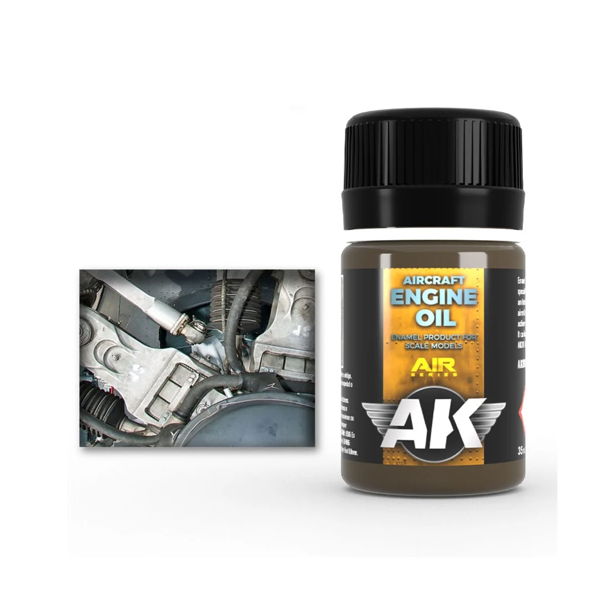 AIRCRAFT ENGINE OIL - AK Interactive AK2019 AIRCRAFT ENGINE OIL - AK Interactive AK2019