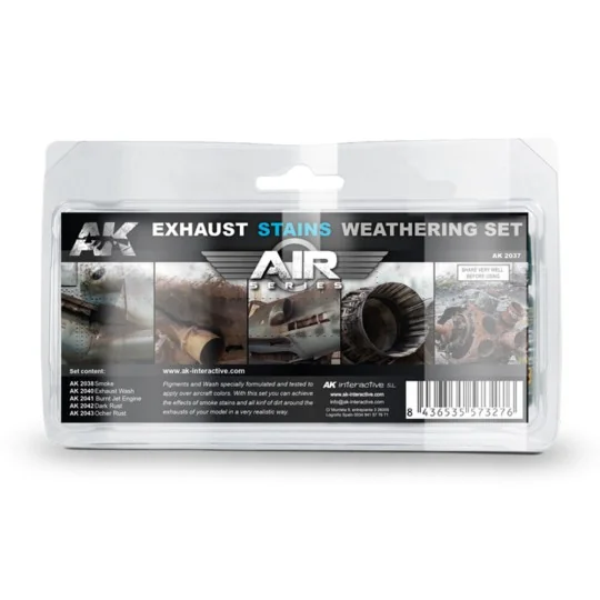 EXAUSTS & STAINS WEATHERING SET - AK Interactive AK2037