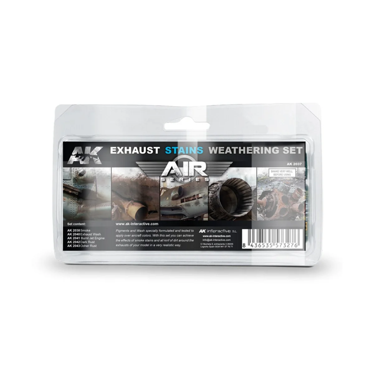 EXAUSTS & STAINS WEATHERING SET - AK Interactive AK2037
