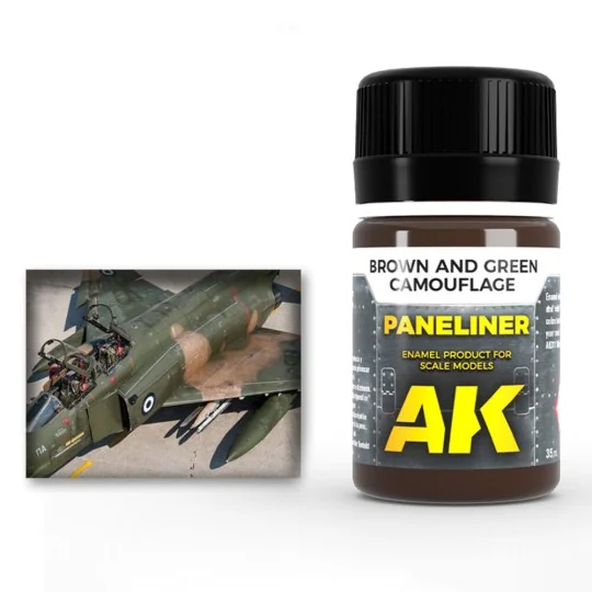 Paneliner for brown and green camouflage 35ml - AK Interactive AK2071
