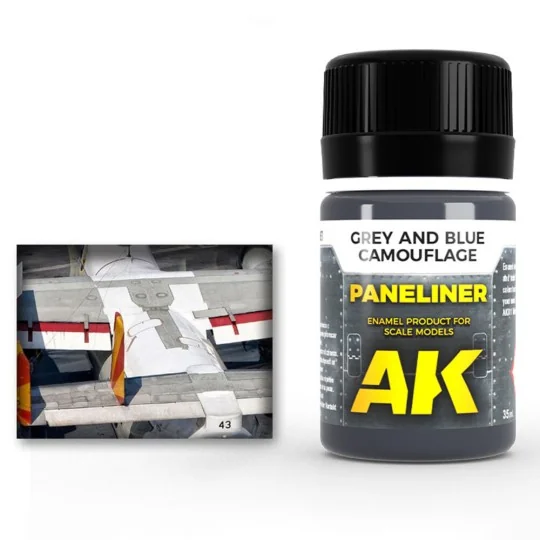 Paneliner for grey and blue camouflage 35ml - AK Interactive AK2072