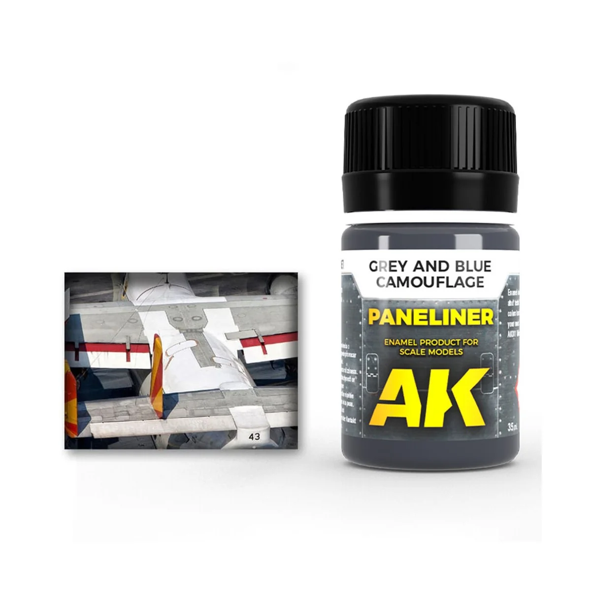Paneliner for grey and blue camouflage 35ml - AK Interactive AK2072