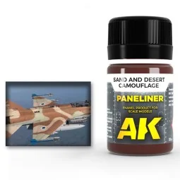 Paneliner for sand and desert camouflage 35ml - AK Interactive AK2073
