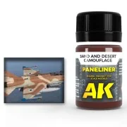 Paneliner for sand and desert camouflage 35ml - AK Interactive AK2073