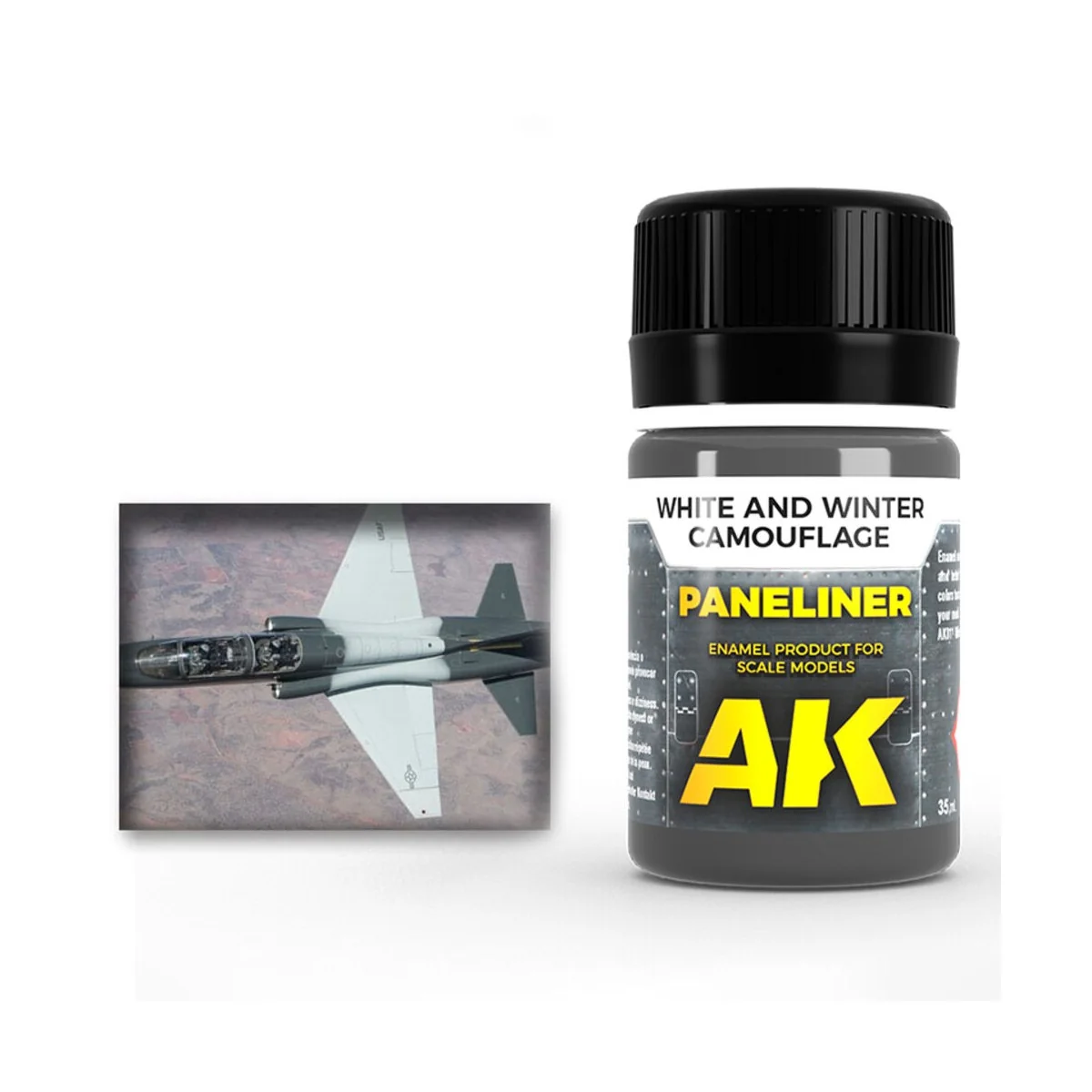 Paneliner for white and winter camouflage 35ml - AK Interactive AK2074 Paneliner for white and winter camouflage 35ml - AK Interactive AK2074