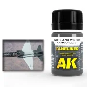 Paneliner for white and winter camouflage 35ml - AK Interactive AK2074 Paneliner for white and winter camouflage 35ml - AK Interactive AK2074