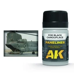 Paneliner for black camouflage 35ml - AK Interactive AK2075