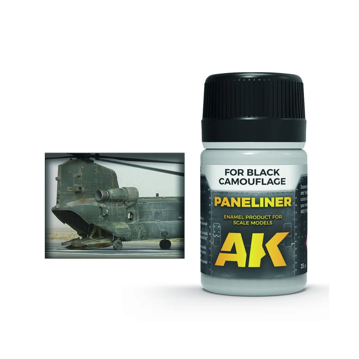 Paneliner for black camouflage 35ml - AK Interactive AK2075