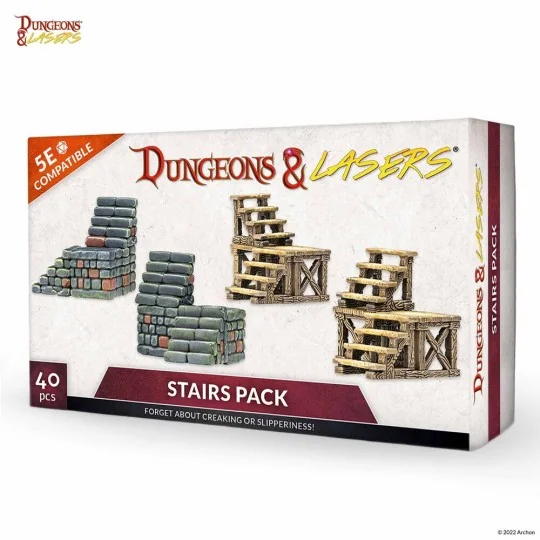 Dungeons & Lasers Expansion Set: STAIRS PACK - Archon Studio DNL0038