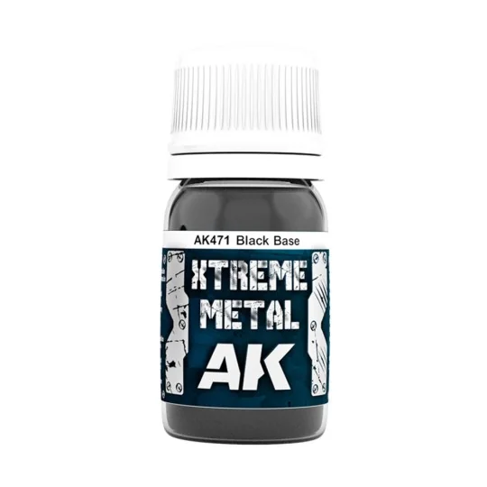 XTREME METAL BLACK BASE - AK Interactive AK471