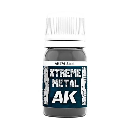 XTREME METAL STEEL - AK Interactive AK476 XTREME METAL STEEL - AK Interactive AK476