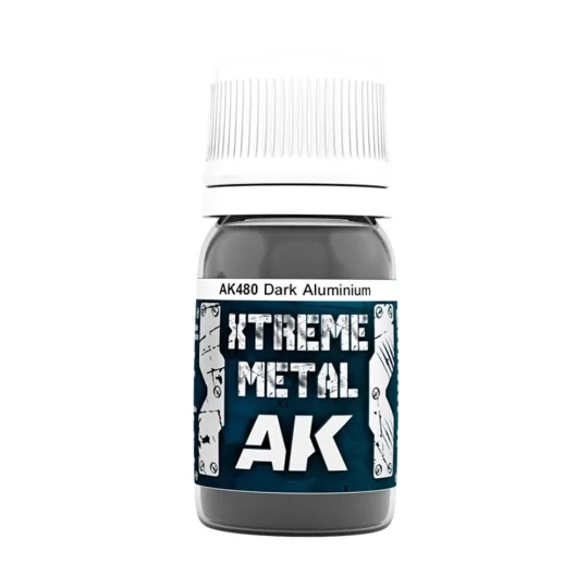 XTREME METAL DARK ALUMINIUM - AK Interactive AK480 XTREME METAL DARK ALUMINIUM - AK Interactive AK480