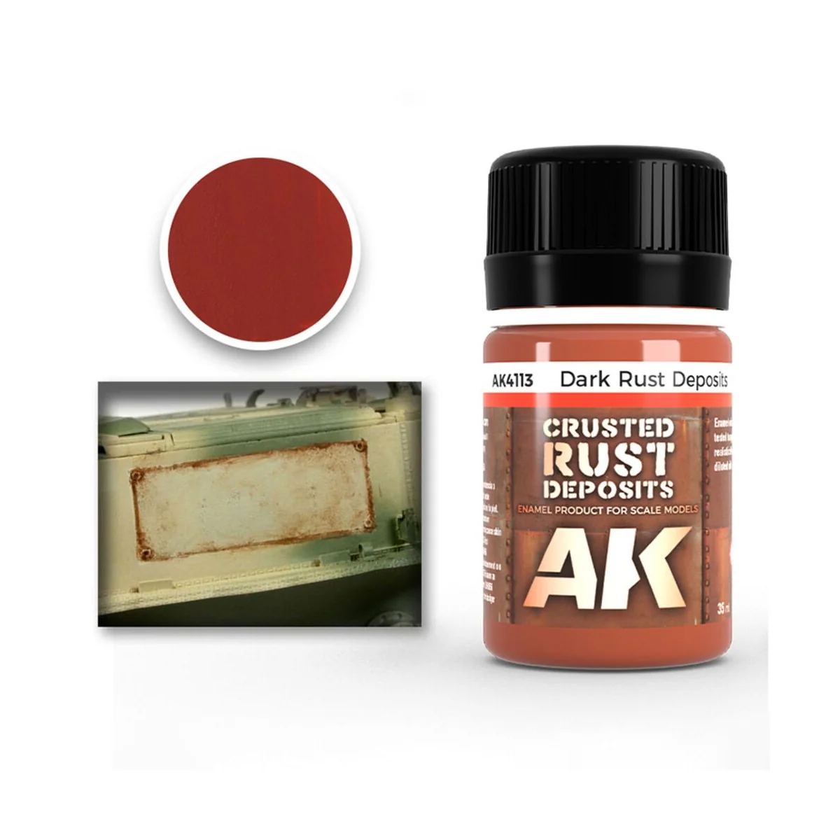 DARK RUST DEPOSIT - AK Interactive AK4113 DARK RUST DEPOSIT - AK Interactive AK4113