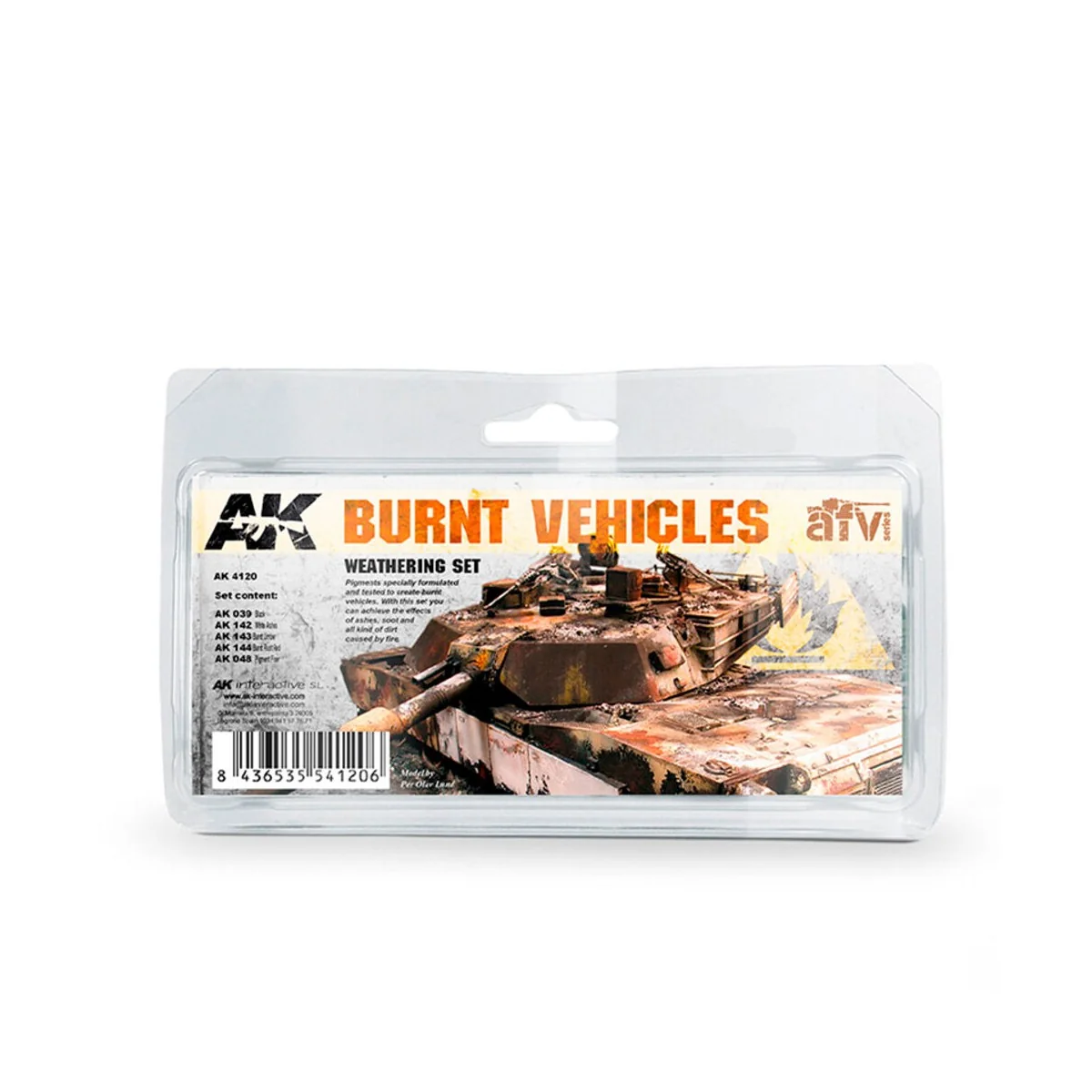 BURNT VEHICLES SET - AK Interactive AK4120 BURNT VEHICLES SET - AK Interactive AK4120